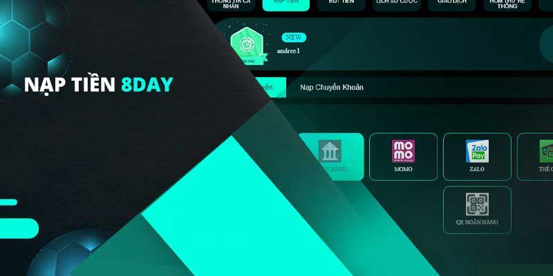 Những câu hỏi thường gặp về nạp tiền 8DAY